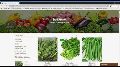 Java JSP - Web bán rau củ quả