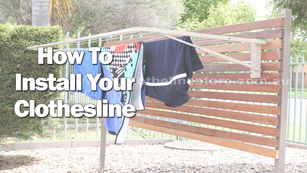 How to Install a Wall Mounted City Living Studio Clothesline on a