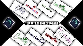 Alight Motion Text Presets ||Trending Alight Motion Presets ||Alight Motion Text Effect Preset