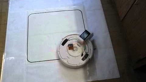 Line Following iRobot Roomba Robot Using Android and ROS (Roomba Robot)