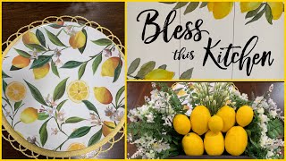 KITCHEN DECORATE WITH ME| LEMON DECOR