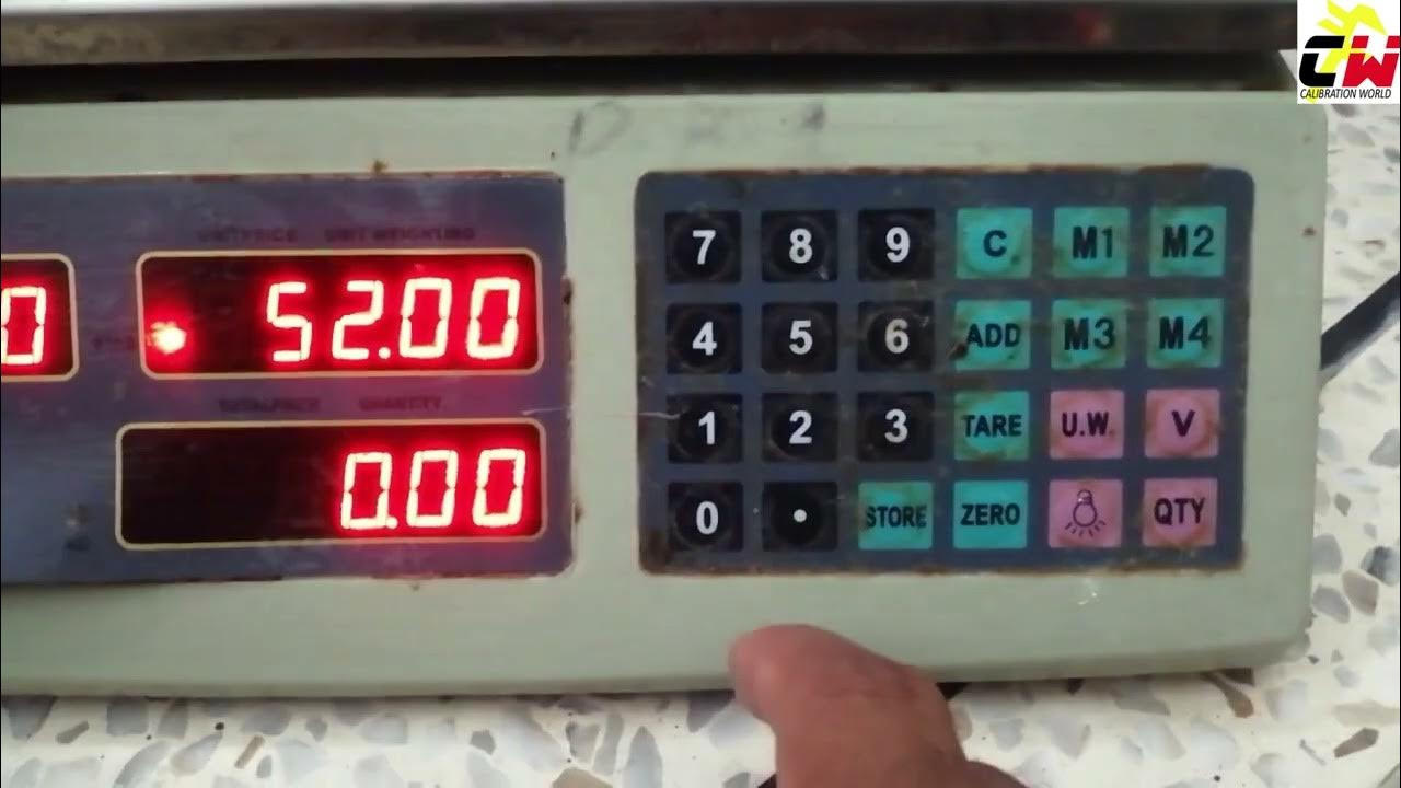 CALIBRATION OF QUA DIGITAL WEIGHING SCALE HOW TO CALIBRATE QUA SHOP