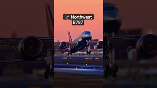 Northwest B787-10 Taking Off From Boston Dreamliner Power & Smooth Climb