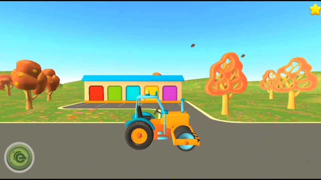 Kid's entertainment game/#kids funny 🤣🤣 game #road roller # Kaalukids3dx