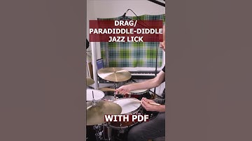 Lesson! Drag & Paradiddle-diddle Jazz Lick! For PDF: Link in BIO!
