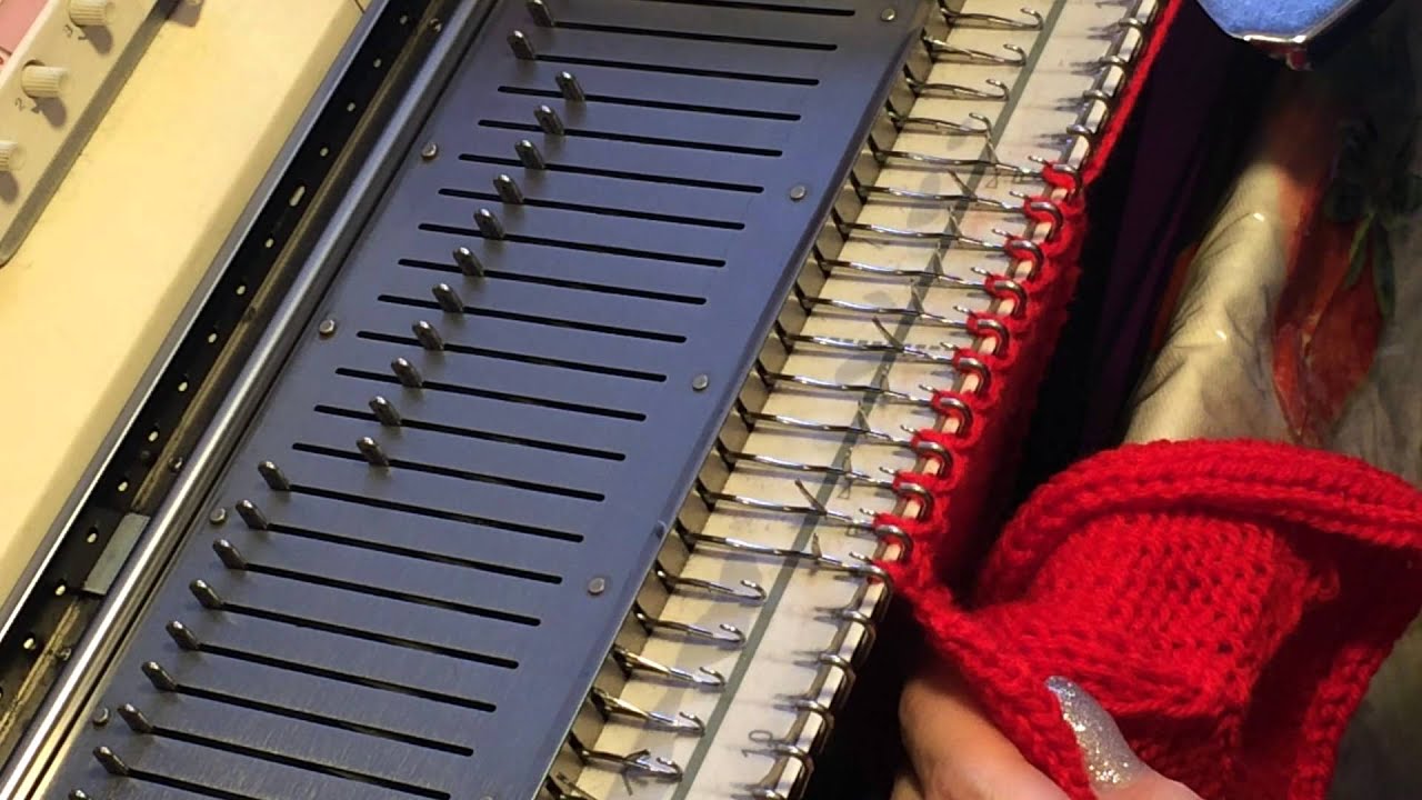 10-Stitch-Technik auf der Strickmaschine Teil 2 - YouTube