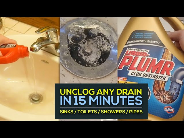 How to UNCLOG Any Drain, Sink or Toilet in 15 Min GUARANTEED