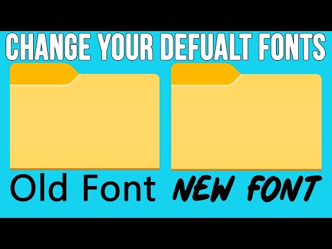 How to Change the Default Windows System Font for Icons, Files & Folders etc.