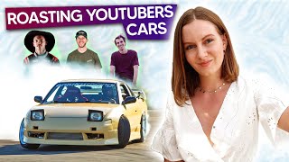 My Girlfriend ROASTS Youtubers Cars!
