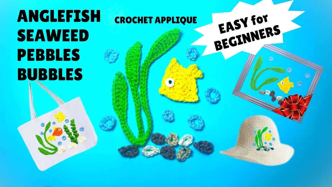 Crochet Angelfish Applique Beginner friendly #easycrochetapplique # ...