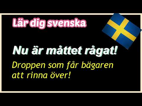 Lär dig svenska - Idiomatiska uttryck - Typiskt svenskt!