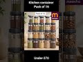 meesho kitchen container pack of 16 #meeshoapp