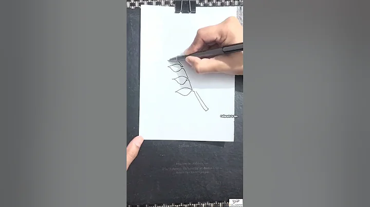 Easy Sketch of a tree branch 🌿 Drawing video of leaves #shorts#viral#leaves#trending#views#diy