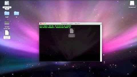 How To Set Your ScreenSaver As Your Desktop On OSX