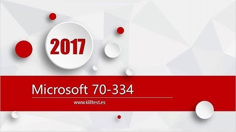 Microsoft MCSE 70-334 latest exam questions