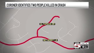 VIDEO: Coroner IDs 2 killed in early-morning Saturday crash
