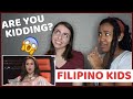 PHILIPPINE KIDS NAILING ENGLISH SONGS (REACTION)