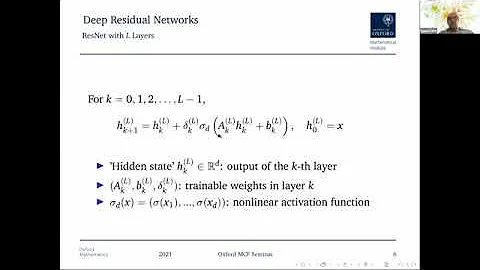 MDLW01 | Prof. Rama Cont | Asymptotic analysis of deep residual networks