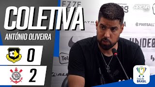 COLETIVA ANTÓNIO OLIVEIRA | AO VIVO | São Bernardo 0 x 2 Corinthians - Copa do Brasil 2024