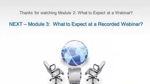 What to Expect at a Webinar - From Beginners