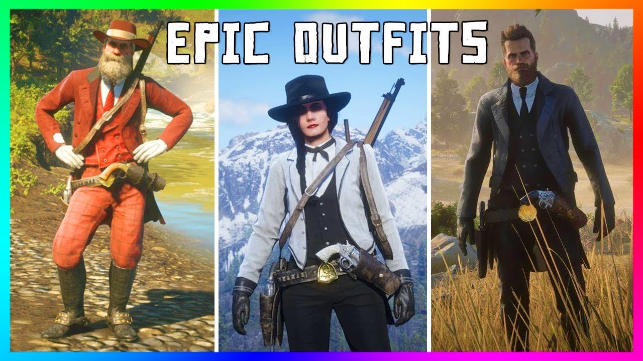 Red Dead Online - EPIC OUTFITS! Santa Clause, Booker Dewitt, Riverboat ...