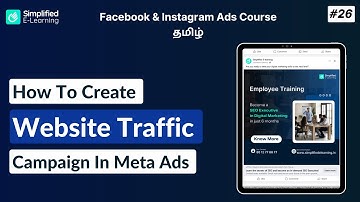 How To Create A Website Traffic Campaign In Meta Ads  | Facebook & Instagram Ads Tamil | #26