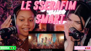 LE SSERAFIM (르세라핌) 'Smart' OFFICIAL MV + ‘Smart’ Special Performance Video reaction