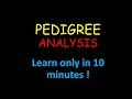 Pedigree analysis : Master only in 10 minutes