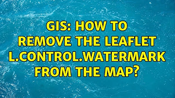 GIS: How to remove the leaflet L.control.watermark from the map?