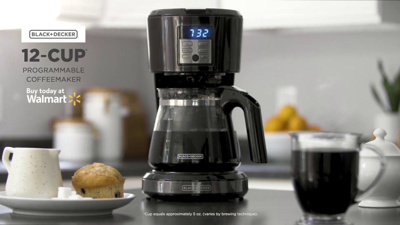 Black & Decker 12-Cup Programmable Coffeemaker with Glass Carafe