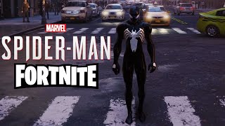 Marvels Spider-Man Remastered PC Fortnite Symbiote Suit Skin Mod screenshot 1