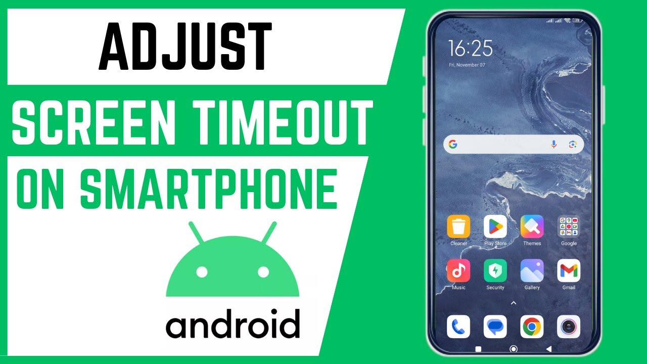 How To Change Screen Time Out Time On Android Smartphone - YouTube
