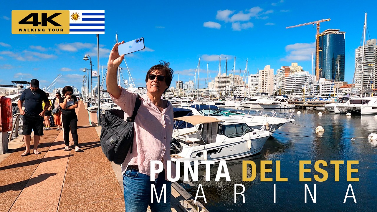 🇺🇾 PUNTA DEL ESTE: Paseo por el PUERTO | Maldonado | WALKING TOUR 2025 [ 4K ]