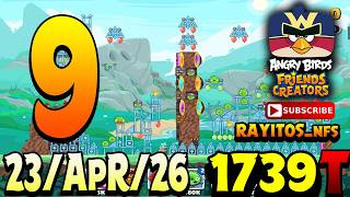 Angry Birds Friends Level 9 Tournament 1739 Highscore POWER-UP walkthrough 3 stars screenshot 3