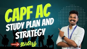 CAPF AC 2025 Full Strategy In Tamil| Important Topics Full Study Plan For Paper 1 & 2 #capf #upsc