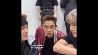 Lucas reaction to this 😭😭 #kpop #nct