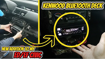 Upgrading Car Stereo🎵 || Installing a Bluetooth Deck into my EF CIVIC Using Some 3D Printed Parts!!