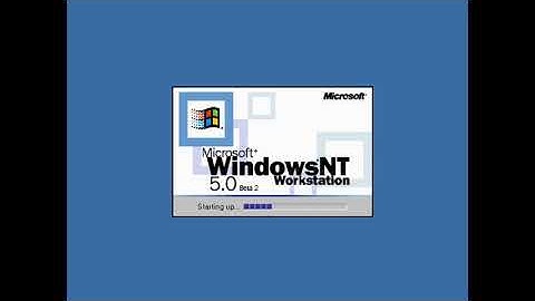 windows NT 5.0 /windows 2000 beta startup and shutdown sounds