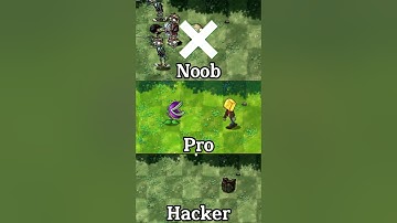 PVZ Fusion - Noob vs Pro vs Hacker - Golden Box Zombie #pvz #memes #shorts