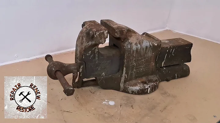 Damaged Vise Restoration, 80 year old Samsonia Perfect Vise, Perfect Restoration