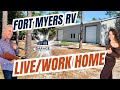 Fort Myers RV Garage Home + Warehouse | Live-Work Property on 1.5 Acres