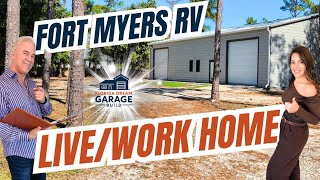 Fort Myers RV Garage Home + Warehouse | Live-Work Property on 1.5 Acres