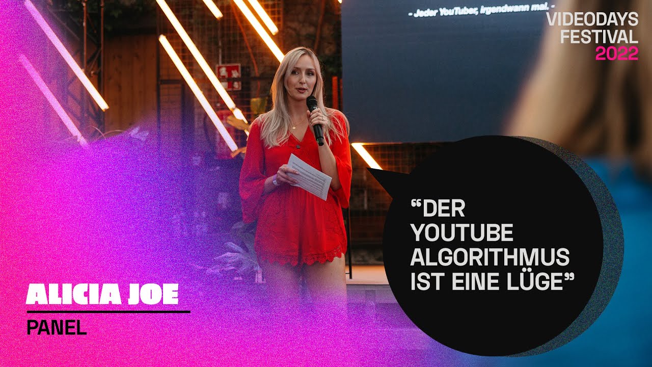 Wie du 2022 viral gehst – der YouTube Algorithmus ist eine Lüge - Alicia Joe | VDF Keynote