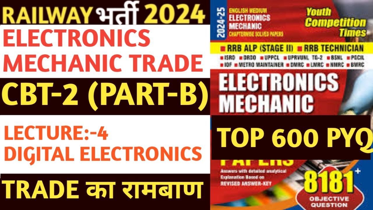 RRB ALP 2024 LECTURE 4 DIGITAL ELECTRONICS TOP 600 PYQ Electronic Rrb alp 2024 lecture 4 digital electronics top 600 pyq electronic