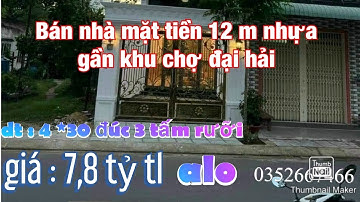 Bán nhà mặt tiền đường đẹp đường phan văn hớn chợ đại hải 7,8 tỷ