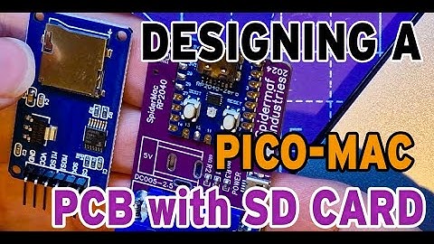 Extending umac RP2040-Zero pico-mac pcb to add MicroSD-Card support pins. PCB Designing Shenanigans