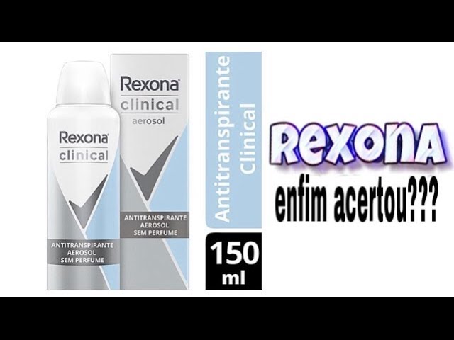 DESODORANTE REXONA CLINICAL SEM PERFUME AEROSSOL 150ML