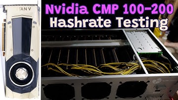 CMP 100-200 Hashrate Testing #crypto #mining #nvidia