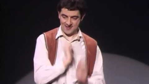 EPISODE Rowan Atkinson Live   Star of Mr Bean   Funny invisible drum kit sketch