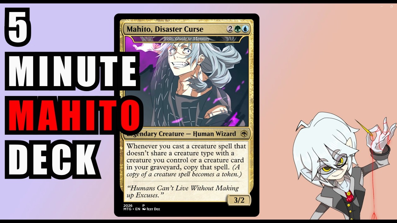 I Created MAHITO in Magic the Gathering! | Magic the Gathering Deck Breakdown #mtg #jjk